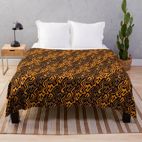 Item preview, Abstract pattern retro brown yellow black designed and sold by fuzzyfox.