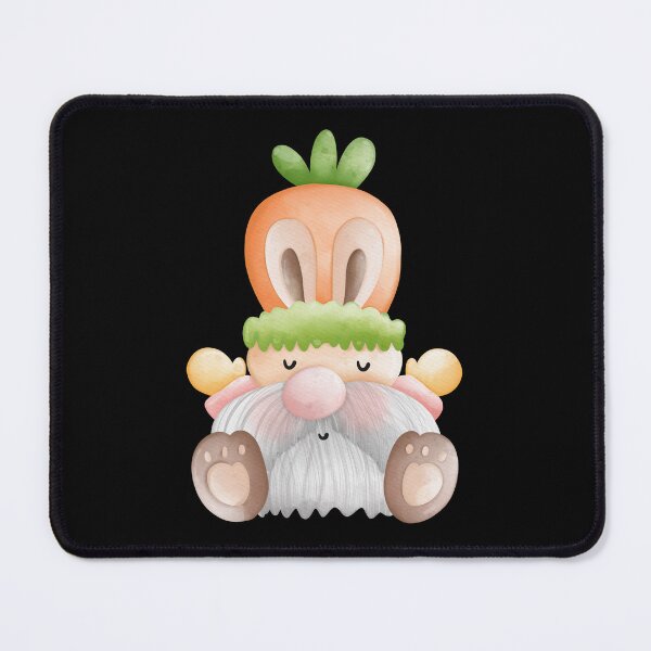 Item preview, Cute Watercolor Easter Gnome in Carrot Bunny Hat designed and sold by FestivityFinds.
