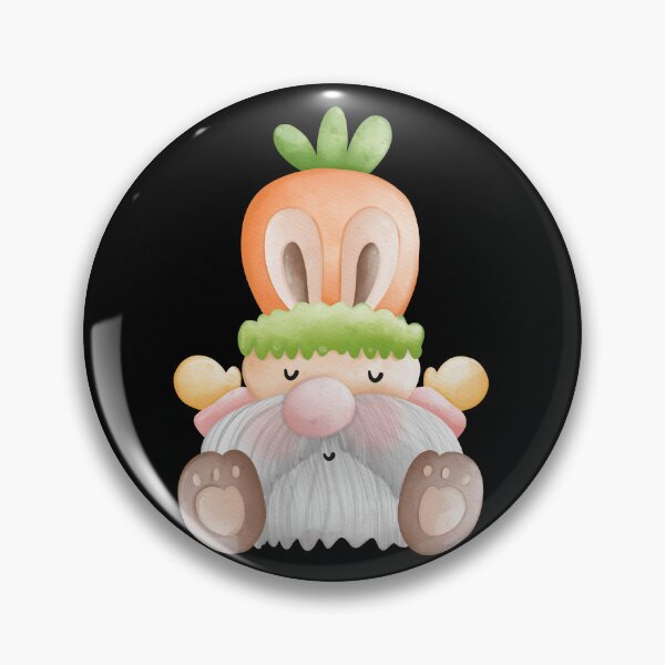 Item preview, Cute Watercolor Easter Gnome in Carrot Bunny Hat designed and sold by FestivityFinds.
