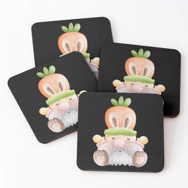 Item preview, Cute Watercolor Easter Gnome in Carrot Bunny Hat designed and sold by FestivityFinds.