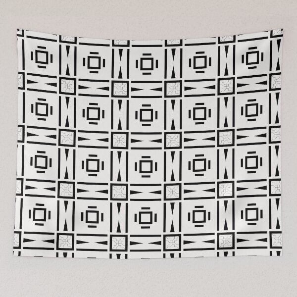 Item preview, Geometric Monochrome Pattern ADG P25.P01.076 designed and sold by Space & Care - Art Deco GeoMetrica.