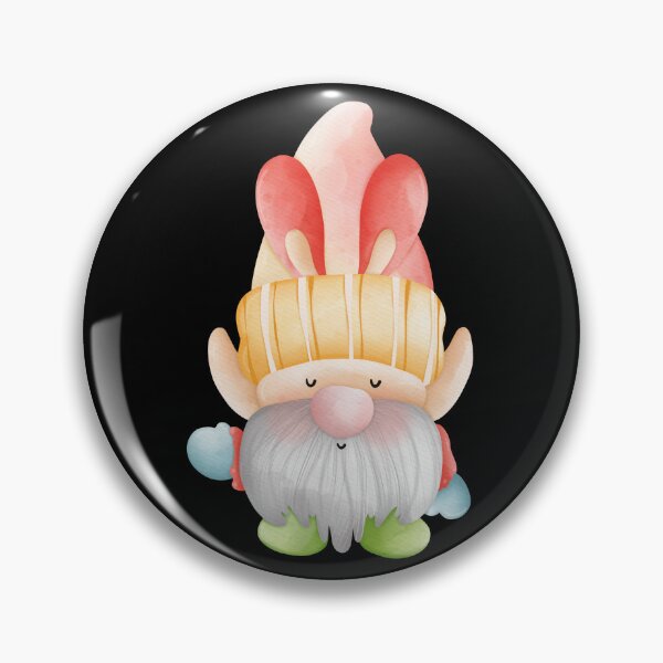 Item preview, Cute Watercolor Easter Bunny Ears Gnome Sticker (Pink Hat) designed and sold by FestivityFinds.