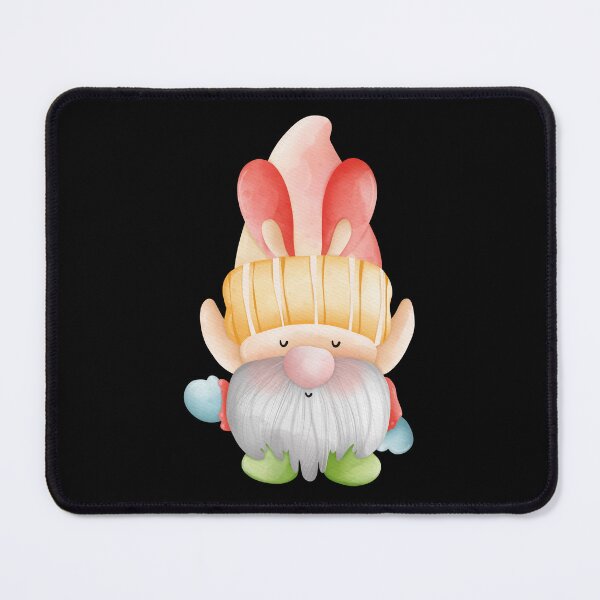 Item preview, Cute Watercolor Easter Bunny Ears Gnome Sticker (Pink Hat) designed and sold by FestivityFinds.