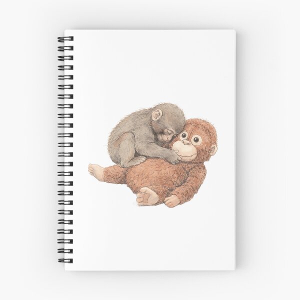 Item preview, HAPPY PUNCH MACAQUE HOLDING DJUNGELSKOG ORANGUTAN designed and sold by LIS AND MELIVERSO.