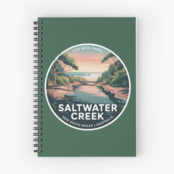 Artikelvorschau, Saltwater Creek NSW Reiseaufkleber entworfen und verkauft von Random Designs.