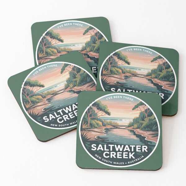 Item preview, Saltwater Creek NSW Travel Sticker designed and sold by Random Designs.