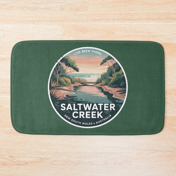 Artikelvorschau, Saltwater Creek NSW Reiseaufkleber entworfen und verkauft von Random Designs.