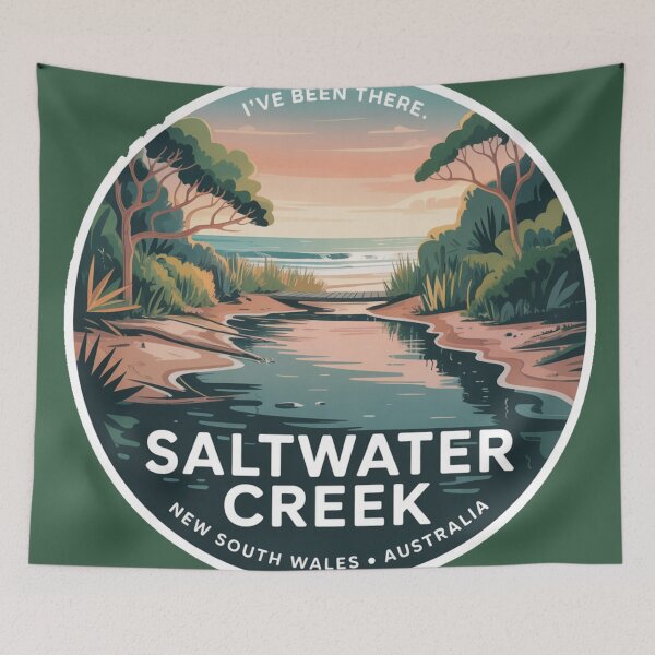 Item preview, Saltwater Creek NSW Travel Sticker designed and sold by Random Designs.