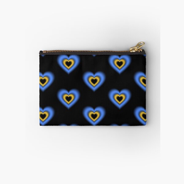 Item preview, Blue and lemon blurry heart designed and sold by serenebookworm.