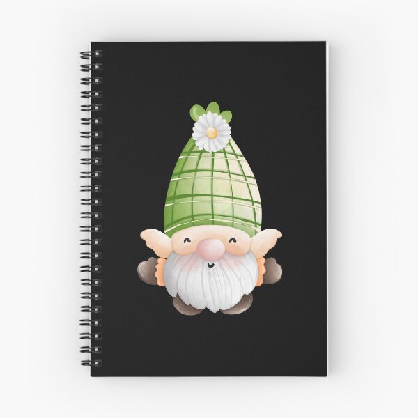 Item preview, Cute Watercolor Spring Gnome with Green Plaid Hat & Daisy Sticker designed and sold by FestivityFinds.