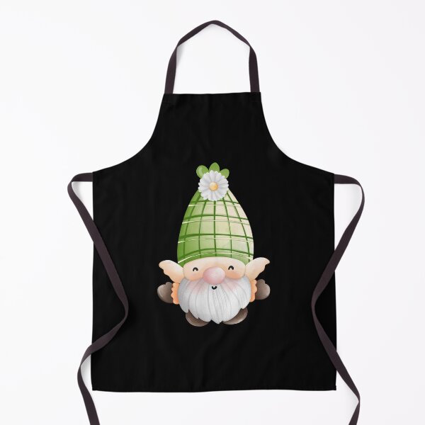 Item preview, Cute Watercolor Spring Gnome with Green Plaid Hat & Daisy Sticker designed and sold by FestivityFinds.