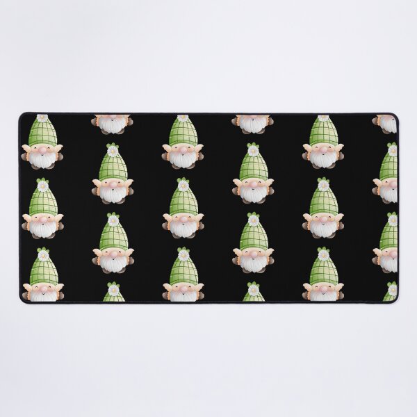 Item preview, Cute Watercolor Spring Gnome with Green Plaid Hat & Daisy Sticker designed and sold by FestivityFinds.