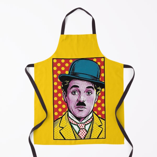 Item preview, Chaplin Pop Art Retro Cinematic Portrait Blue Bowler Hat Design designed and sold by Terry Bain.