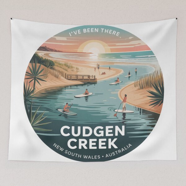 Item preview, Cudgen Creek, NSW Travel Sticker designed and sold by Random Designs.