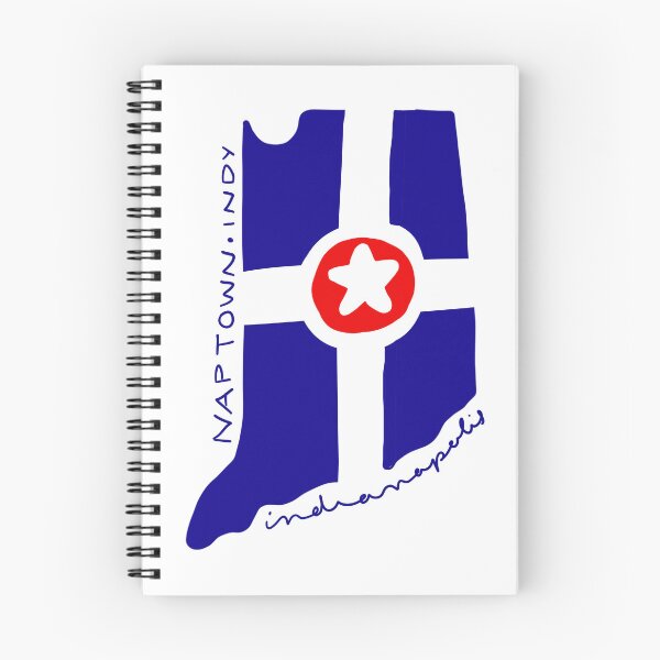 Item preview, Indianapolis Indy naptown Indiana Hoosier art flag designed and sold by Mariecobiz.