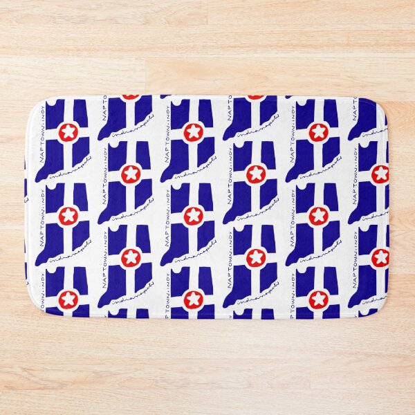 Item preview, Indianapolis Indy naptown Indiana Hoosier art flag designed and sold by Mariecobiz.