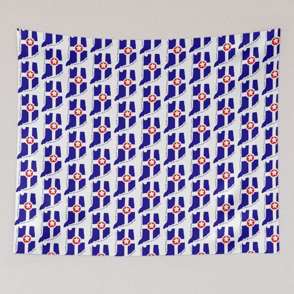 Item preview, Indianapolis Indy naptown Indiana Hoosier art flag designed and sold by Mariecobiz.