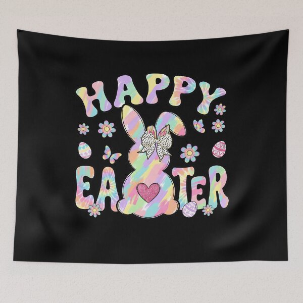 Item preview, Girls Easter Bunny Pastel Tie Dye designed and sold by KroghDs.