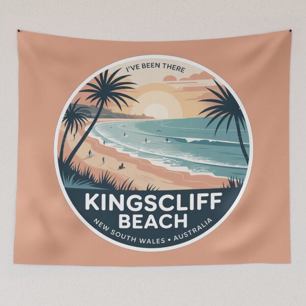 Item preview, Kingscliff Beach, NSW Travel Sticker designed and sold by Random Designs.