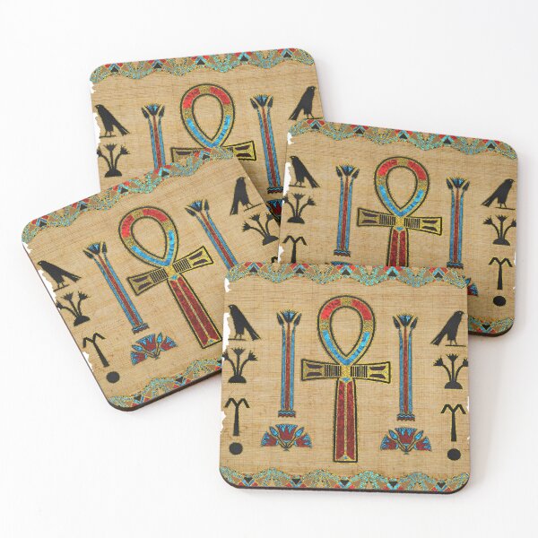 Item preview, Egyptian Cross - Ankh Ornament on papyrus  designed and sold by Nartissima.