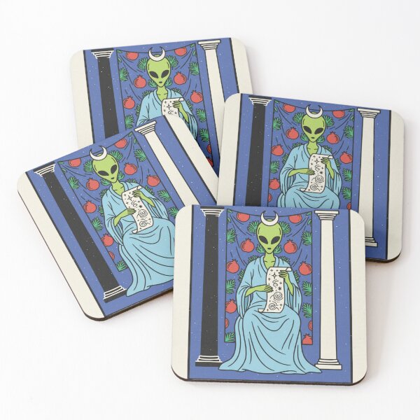 Item preview, Alien Priestess of the Cosmic Tarot designed and sold by HeyHas.