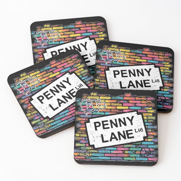 Item preview, Penny Lane Street Sign - Psychedelic Brick Wall designed and sold by Nacho Average Designs.