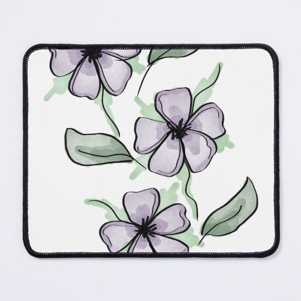 Item preview, Purple Flowers and leaf Print designed and sold by amnelson05.