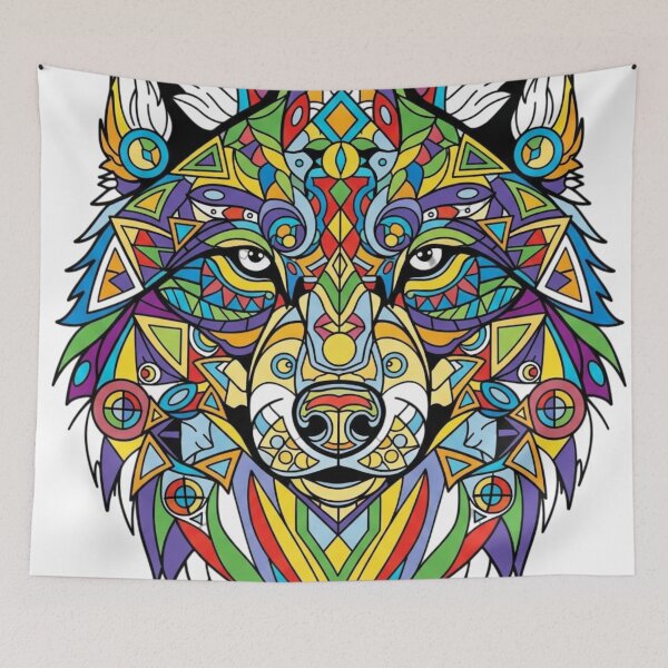 Item preview, The kind wolf designed and sold by PP&RAINBOW SHOP.