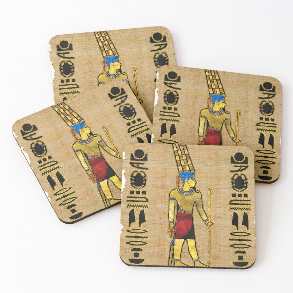 Item preview, Egyptian Amun Ra - Amun Re Ornament on papyrus  designed and sold by Nartissima.