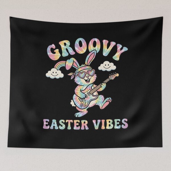 Item preview, Groovy Easter Guitar Bunny designed and sold by KroghDs.
