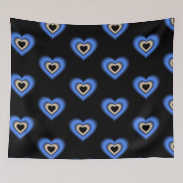 Item preview, Blue and vanilla blurry heart designed and sold by serenebookworm.