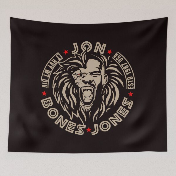 Item preview, Jon Bones Jones Lion Face designed and sold by NoteworApparel.