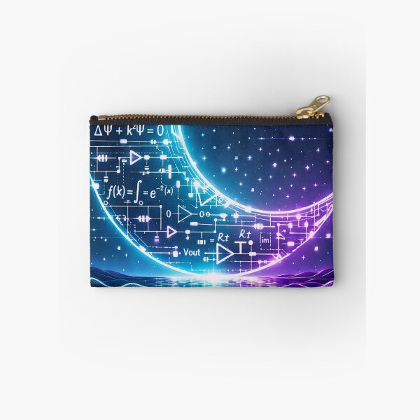 Artikelvorschau, Cybernetic Moon: Mathematical Synthwave Crescent entworfen und verkauft von LuxeBuzz.
