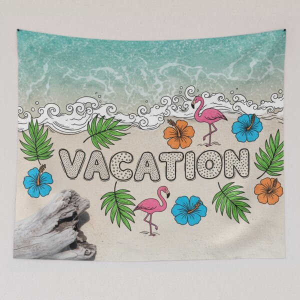 Item preview, Tropical Holiday Doodle Style designed and sold by HeyHas.
