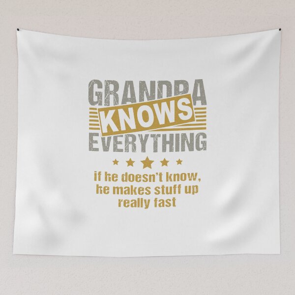 Item preview, Grandpa Knows Everything Funny  Father's Day Birthday Gift for Papa designed and sold by Inspirational Messages .