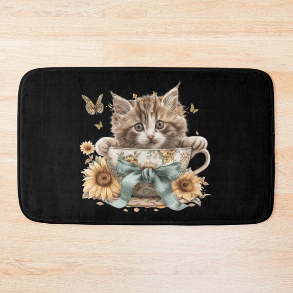 Item preview, Kitten inside Teacup Ribbon designed and sold by mikeformart.