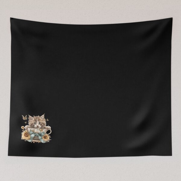 Item preview, Kitten inside Teacup Ribbon designed and sold by mikeformart.