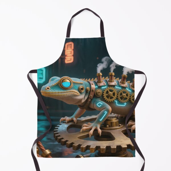Item preview, Steam-Charged Cyber Gecko designed and sold by SynthRaccoon.