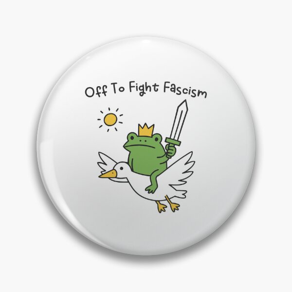 Item preview, Off To Fight Fascism Resist Frog Frogtifa Anti Fascist designed and sold by gunaone-design.