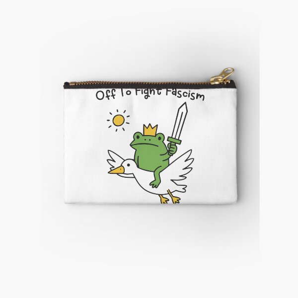 Item preview, Off To Fight Fascism Resist Frog Frogtifa Anti Fascist designed and sold by gunaone-design.