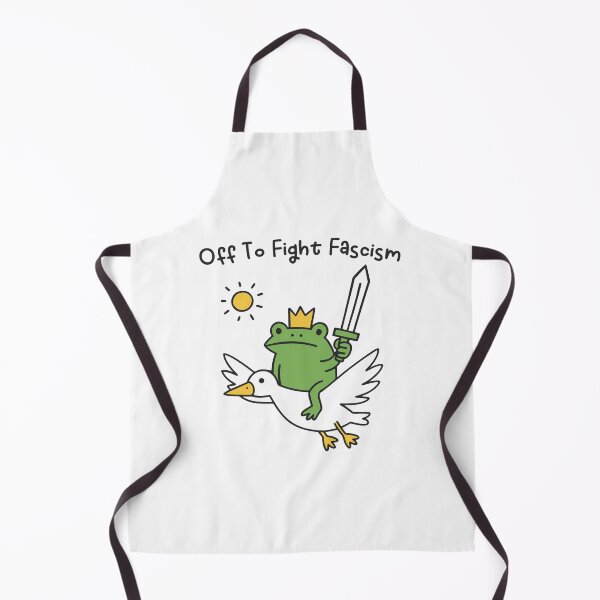 Item preview, Off To Fight Fascism Resist Frog Frogtifa Anti Fascist designed and sold by gunaone-design.