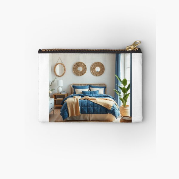 Item preview, Coastal Boho Bedroom with Blue and Rattan designed and sold by Vida e Arte.