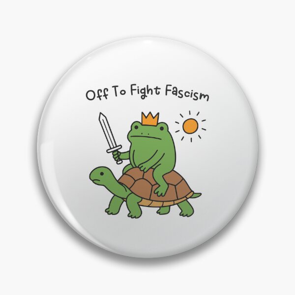 Item preview, Off To Fight Fascism Resist Frog Anti Fascist designed and sold by gunaone-design.