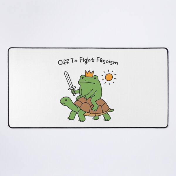 Item preview, Off To Fight Fascism Resist Frog Anti Fascist designed and sold by gunaone-design.