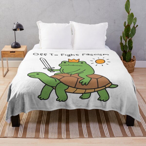 Item preview, Off To Fight Fascism Resist Frog Anti Fascist designed and sold by gunaone-design.