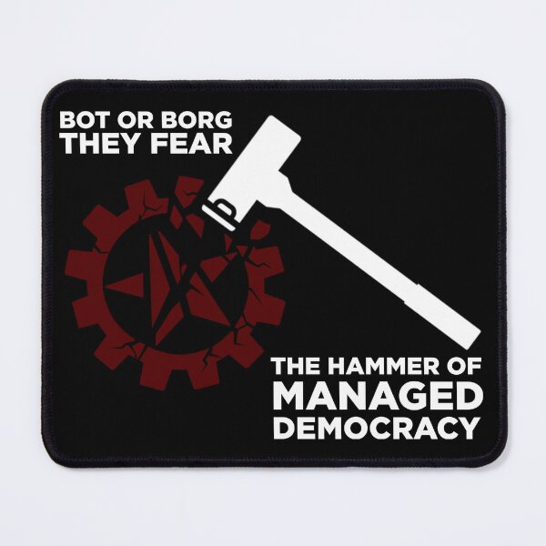 Item preview, The Hammer of Managed Democracy designed and sold by ashlockley.