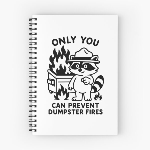 Item preview, Prevent Dumpster Fire Funny Raccoon Dumpster Fire Response Team Chaotic Energy Meme designed and sold by gunaone-design.