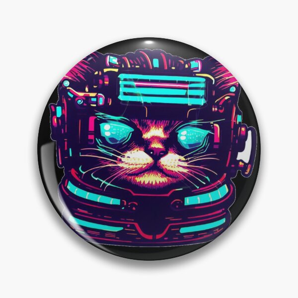 Item preview, Gato ciberpunk designed and sold by syvalisno.