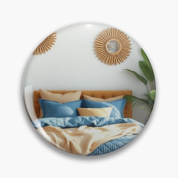 Item preview, Bohemian Coastal Bedroom with Rattan Decor designed and sold by Vida e Arte.