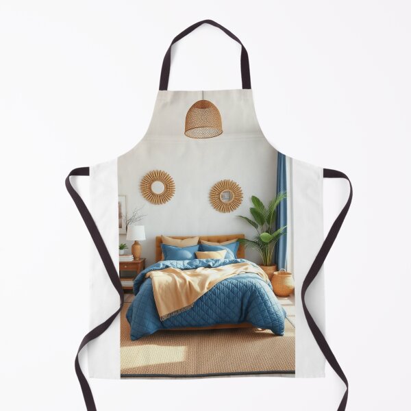 Item preview, Bohemian Coastal Bedroom with Rattan Decor designed and sold by Vida e Arte.
